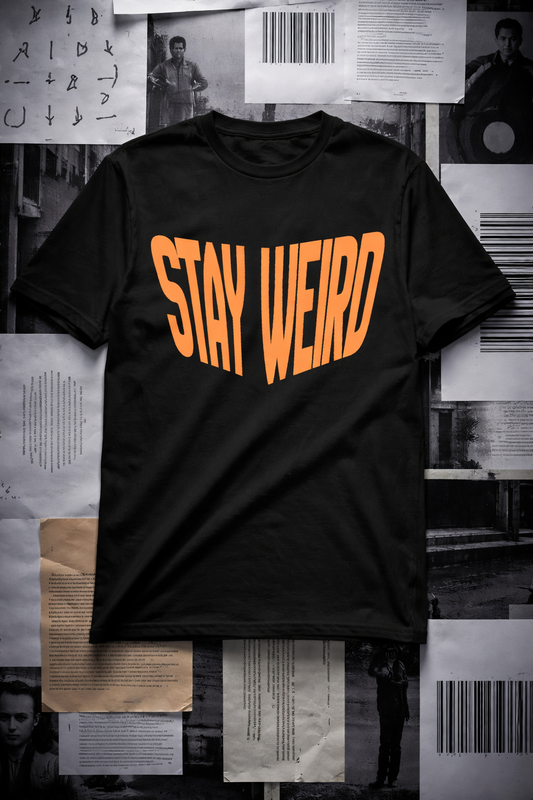“Stay Weird” Male Classic Crew T-Shirt
